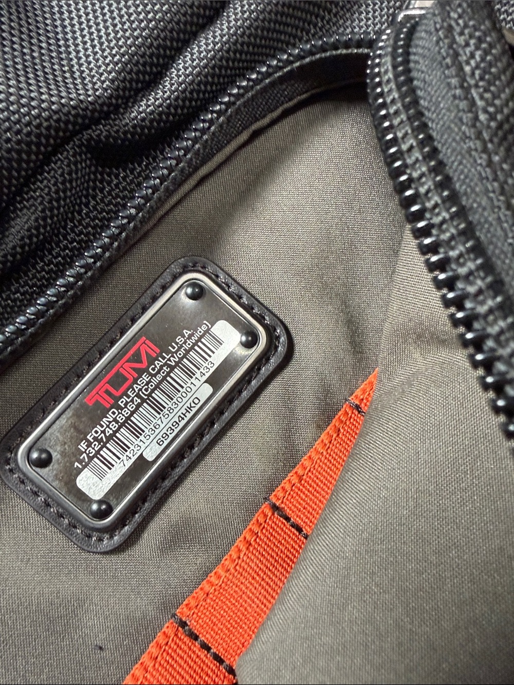 Tumi Alpha Bravo Tacoma backpack in black ballistic nylon with leather trim - Picture 7 of 9